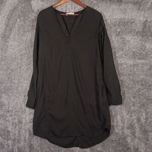 Cloth & Stone Tencel Mini Black Made In USA Womens Dress Spring Size M